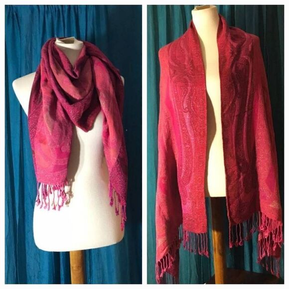 Collectioneighteen "Reddish" Boho Pasely Wrap/Scarf - Picture 1 of 7